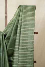 Green Tussar Silk Saree - SRGTSS1817