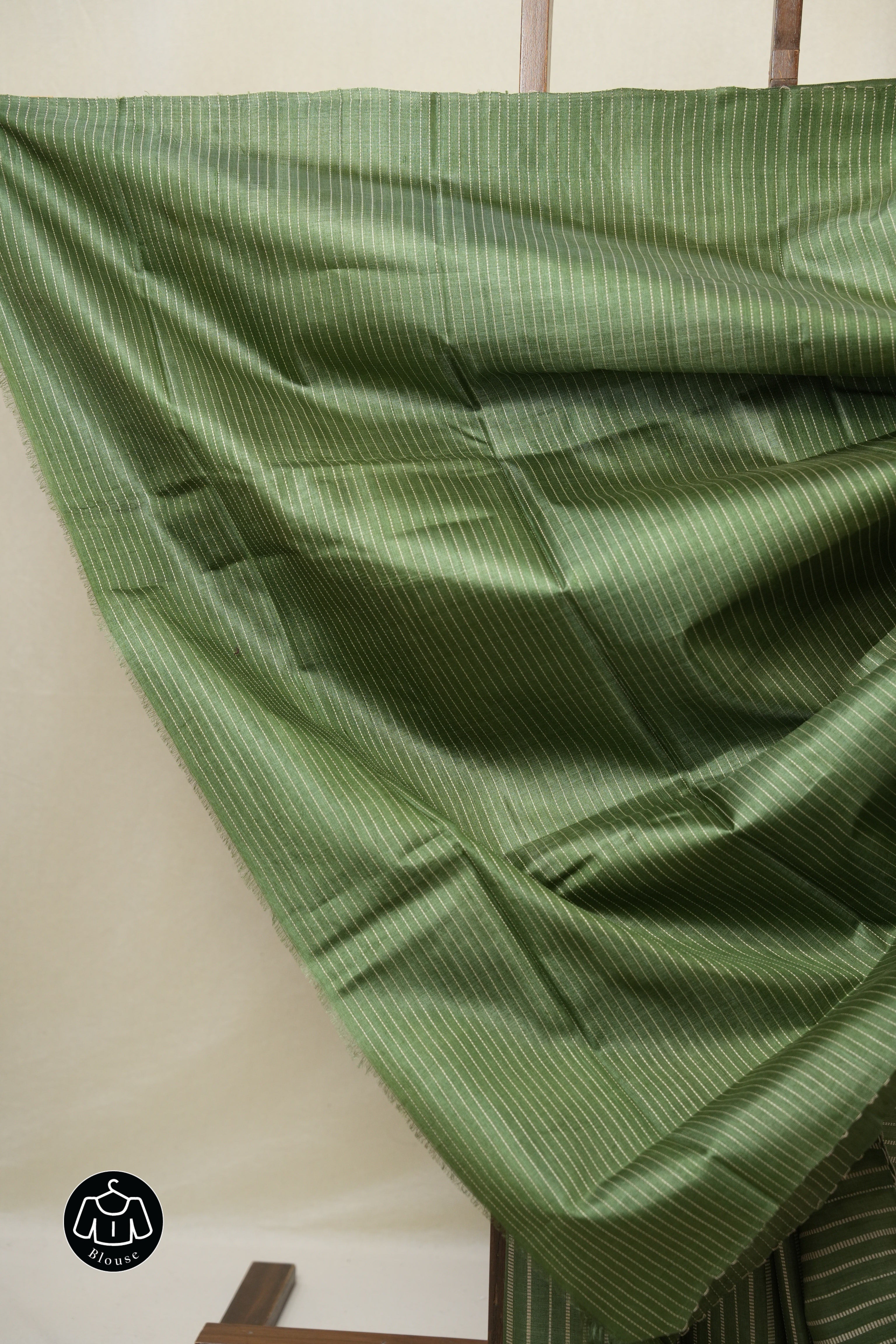 Green Tussar Silk Saree - SRGTSS1817