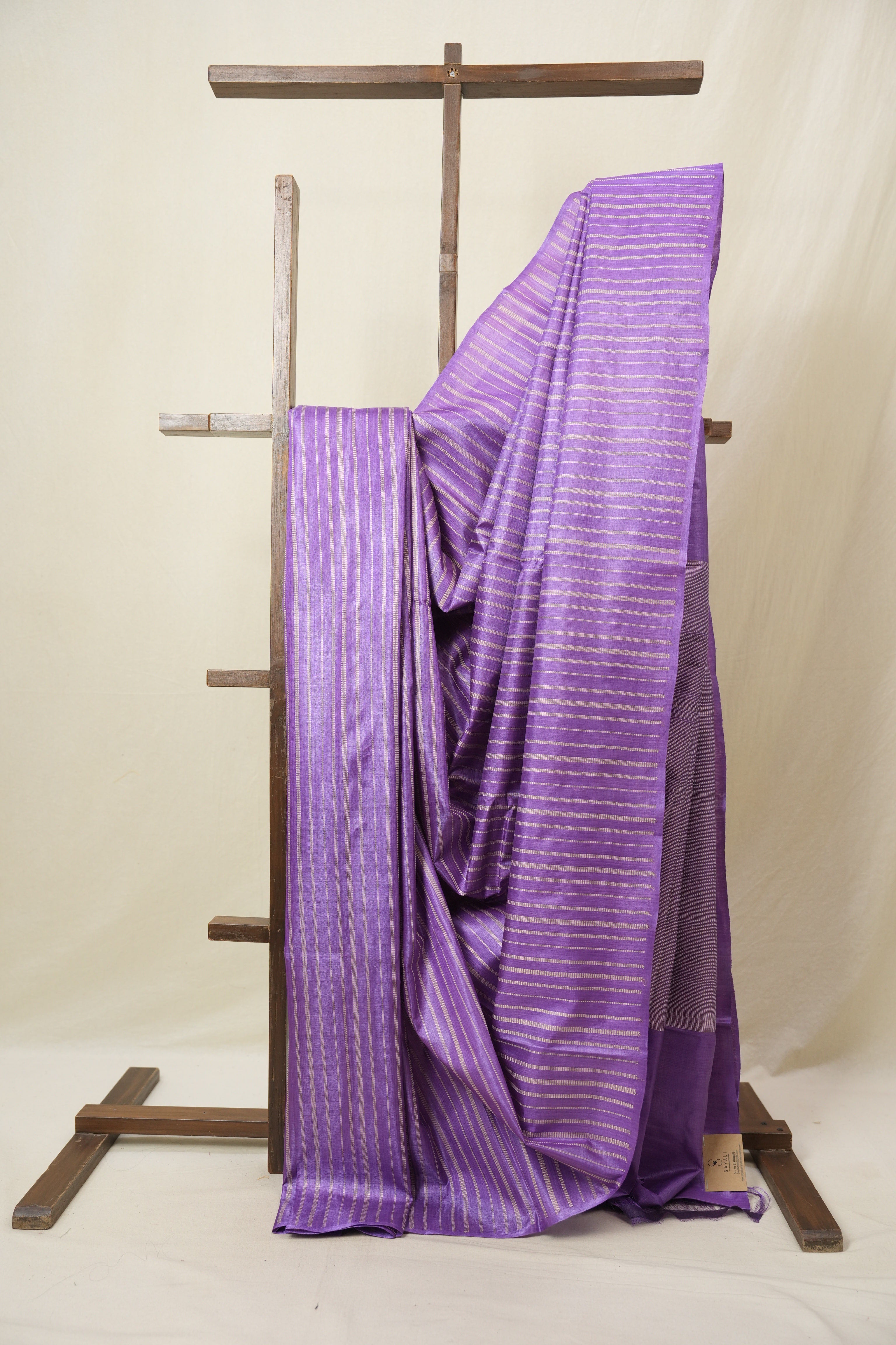 Purple Tussar Silk Saree - SRPTSS1816