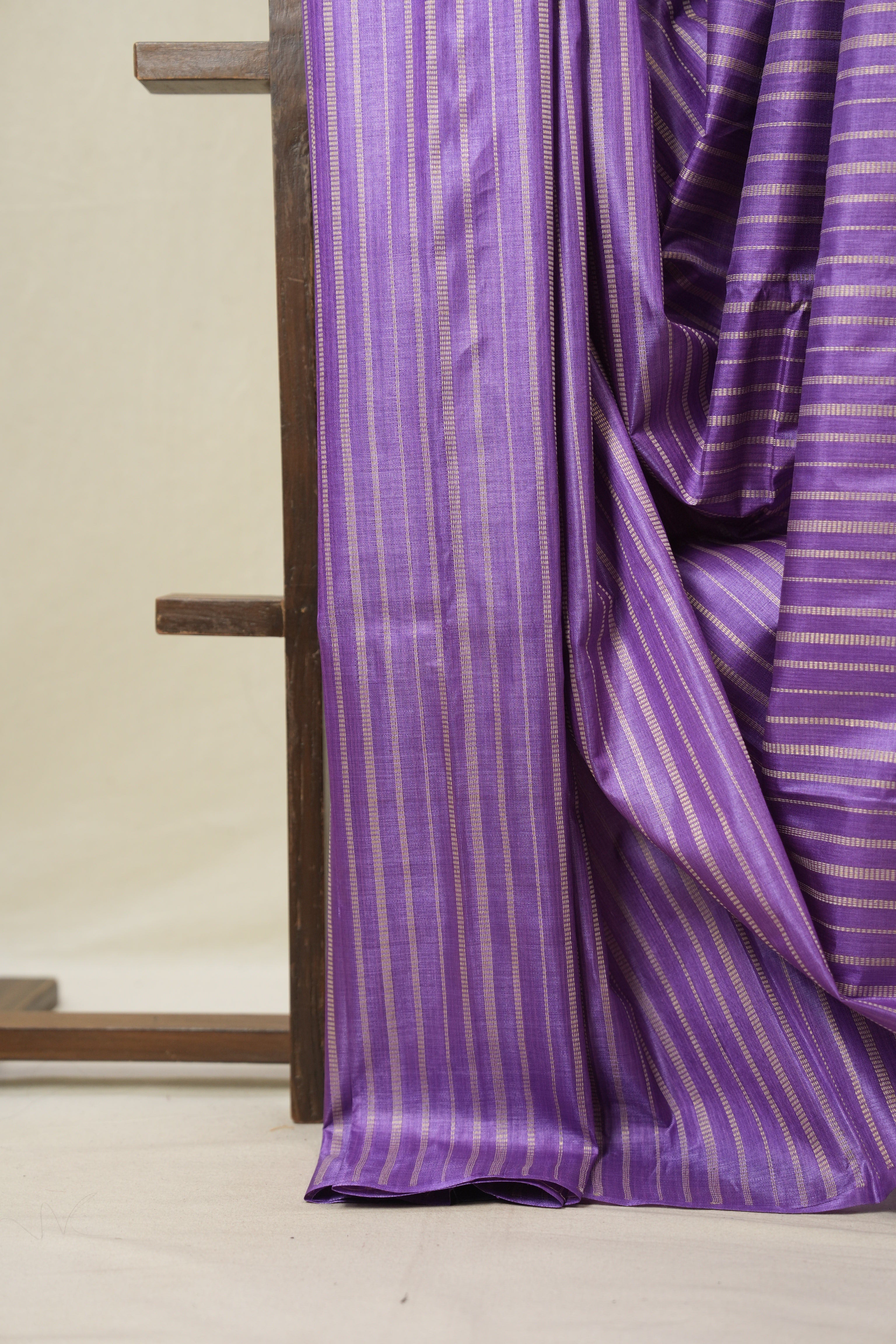 Purple Tussar Silk Saree - SRPTSS1816