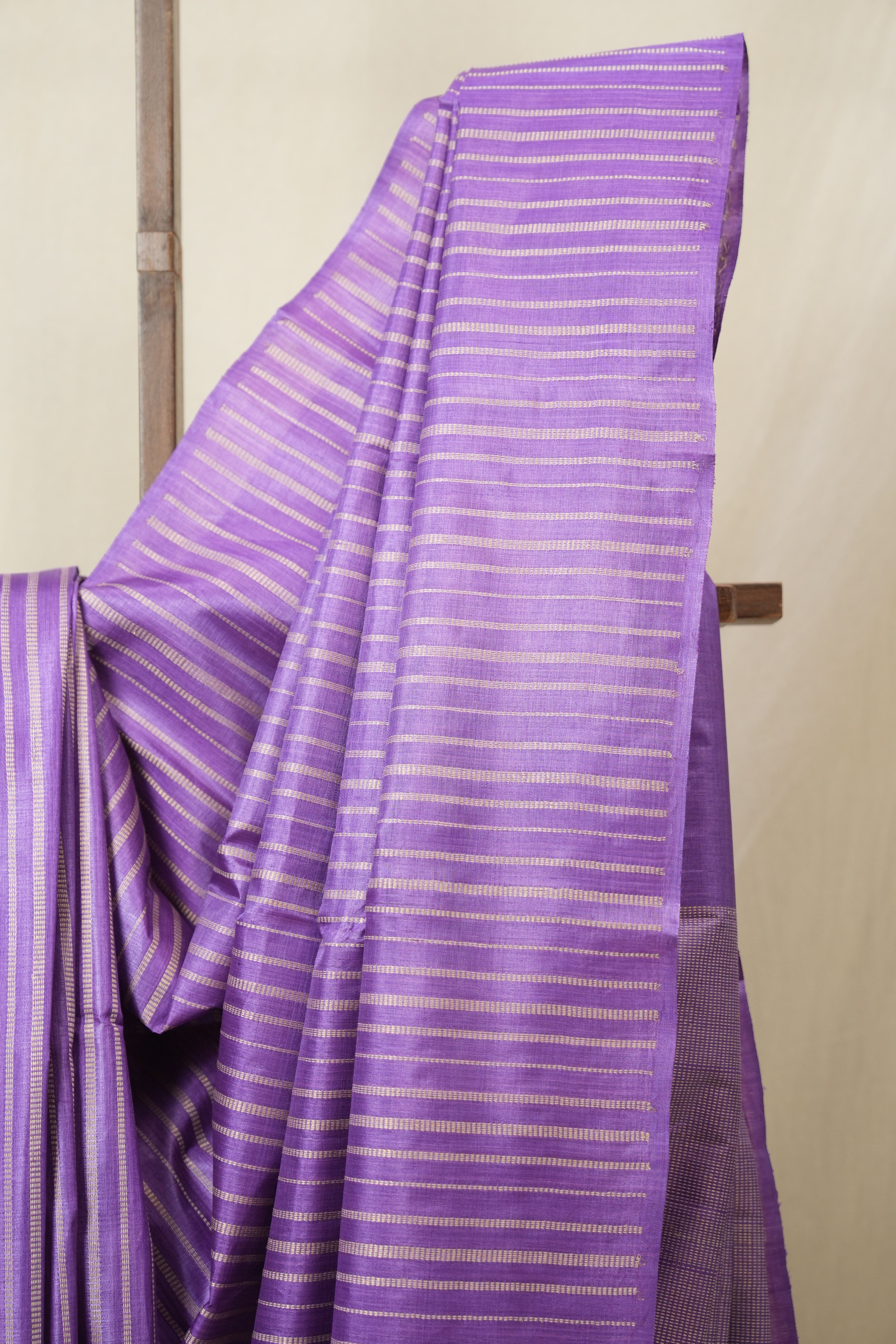 Purple Tussar Silk Saree - SRPTSS1816