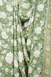 Mint Green HBP Cotton Saree - SRMGCS2862