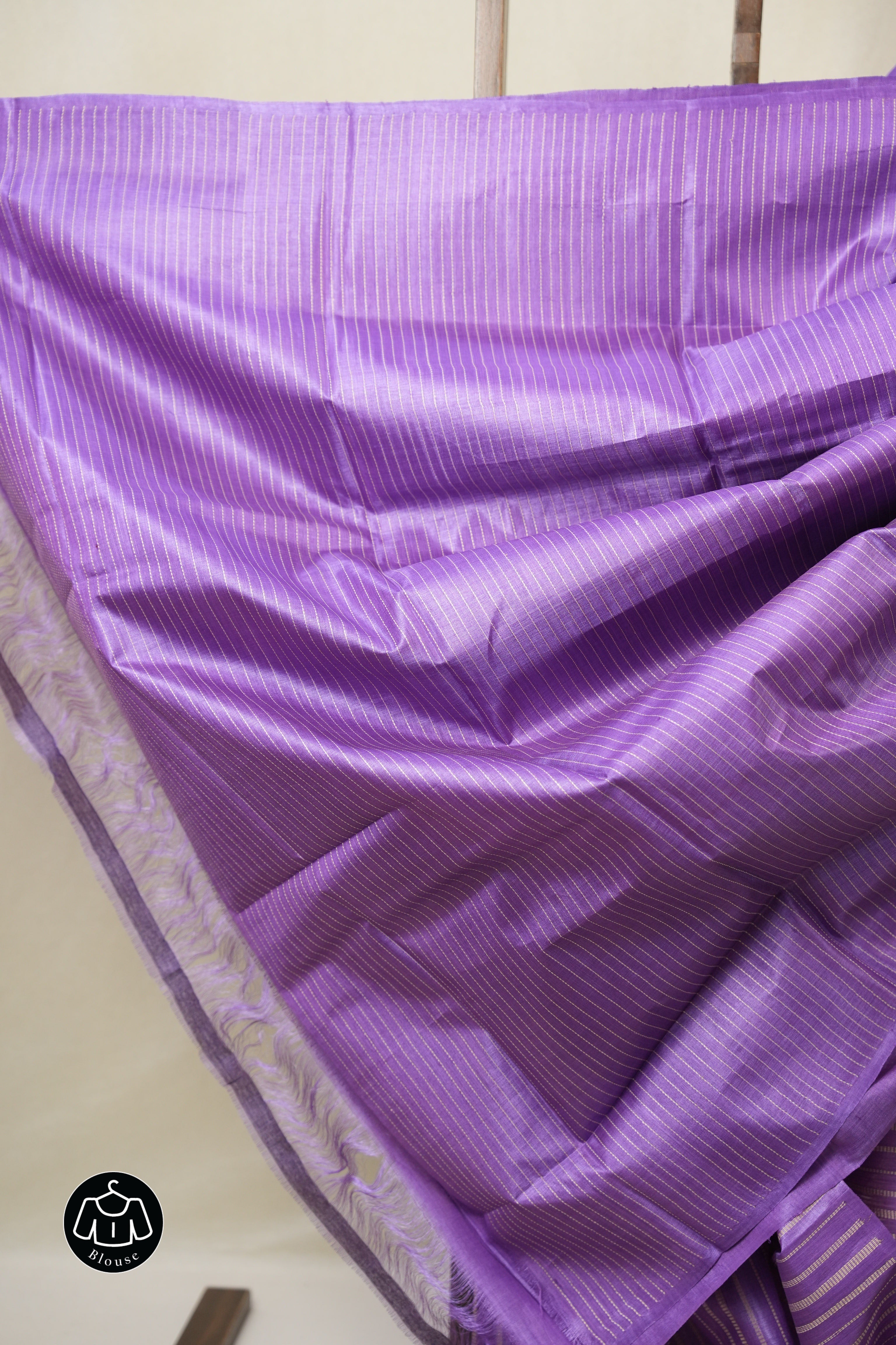 Purple Tussar Silk Saree - SRPTSS1816