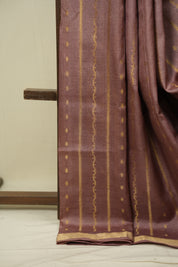 Mauve Tussar Silk Saree - SRMTSS1925