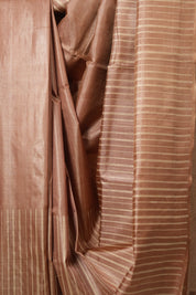 Peach Tussar Silk Saree - SRPTSS1815