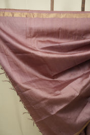 Mauve Tussar Silk Saree - SRMTSS1925