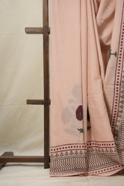 Rose Pink HBP Cotton Saree - SRRPCS2861