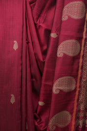 Red Raw Silk  Saree - SRRRSS1057