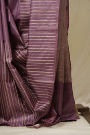 Pink Tussar Silk Saree - SRPTSS1813