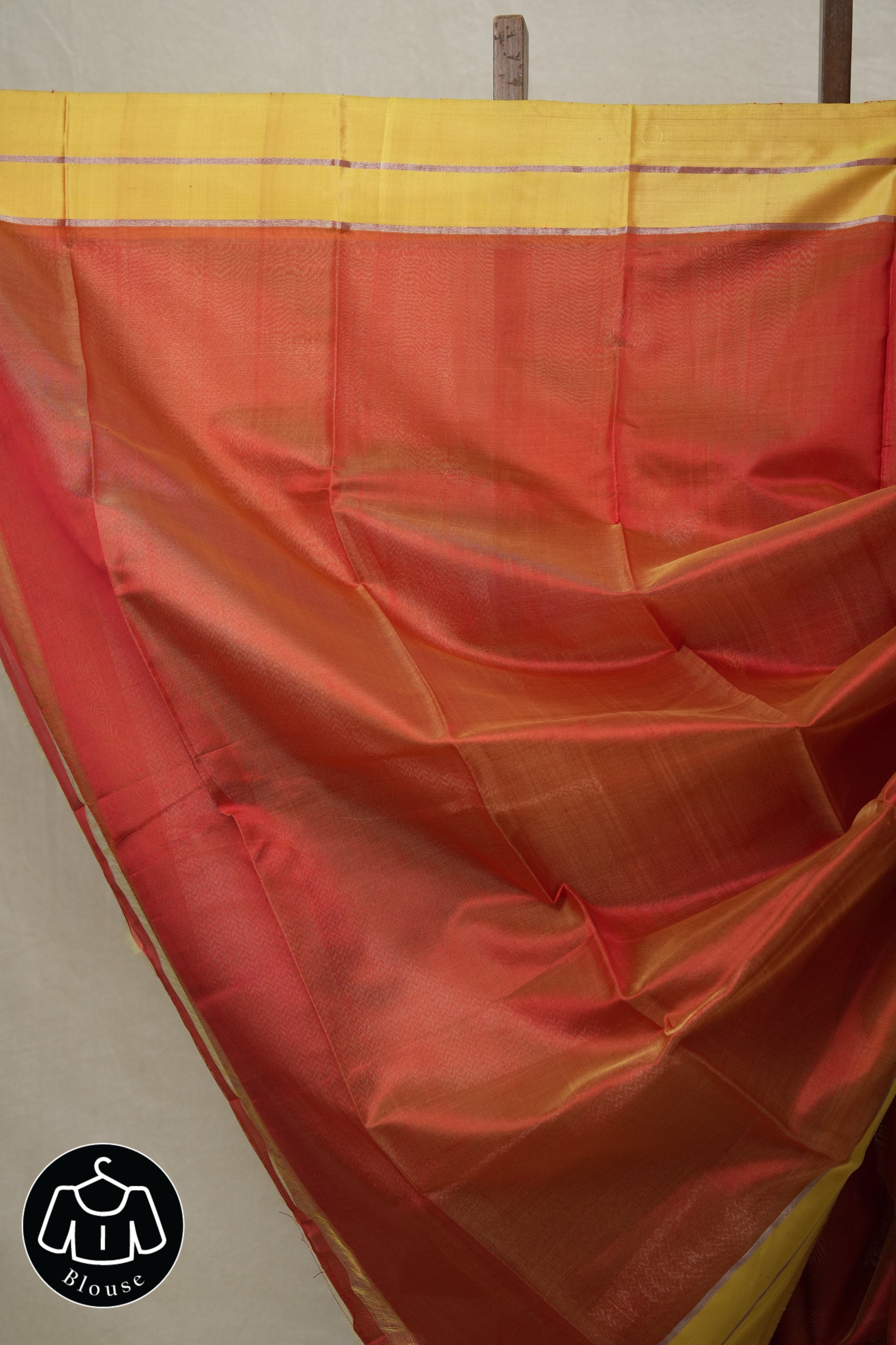 Tomato Red Chanderi Silk Saree - SRTRCSS233