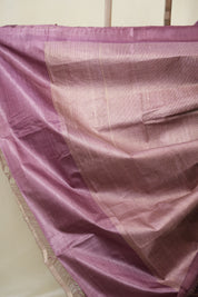 Pink Tussar Silk Saree - SRPTSS1813
