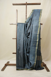 Blue Tussar Silk Saree - SRBTSS1812