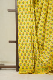Yellow HBP Cotton Saree - SRYCS3365