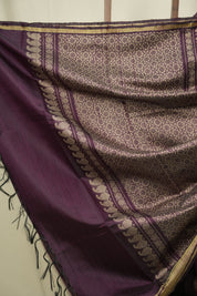 Plum Raw Silk  Saree - SRPRSS1058