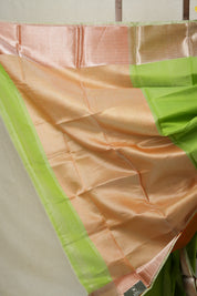 Parrot Green Chanderi Silk Saree-SRPGCSS39