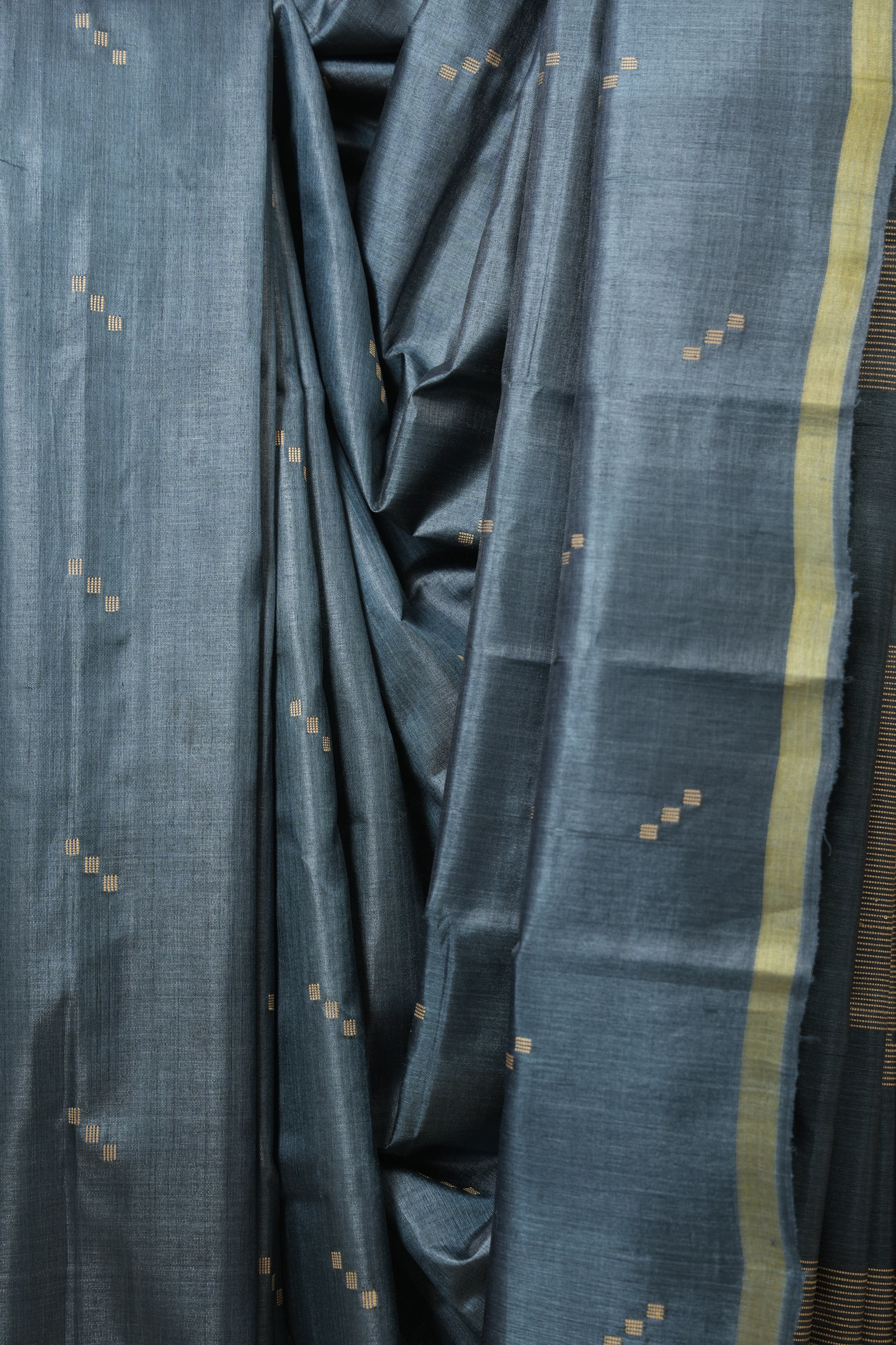 Blue Tussar Silk Saree - SRBTSS1812