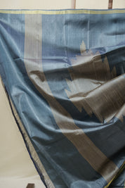 Blue Tussar Silk Saree - SRBTSS1812
