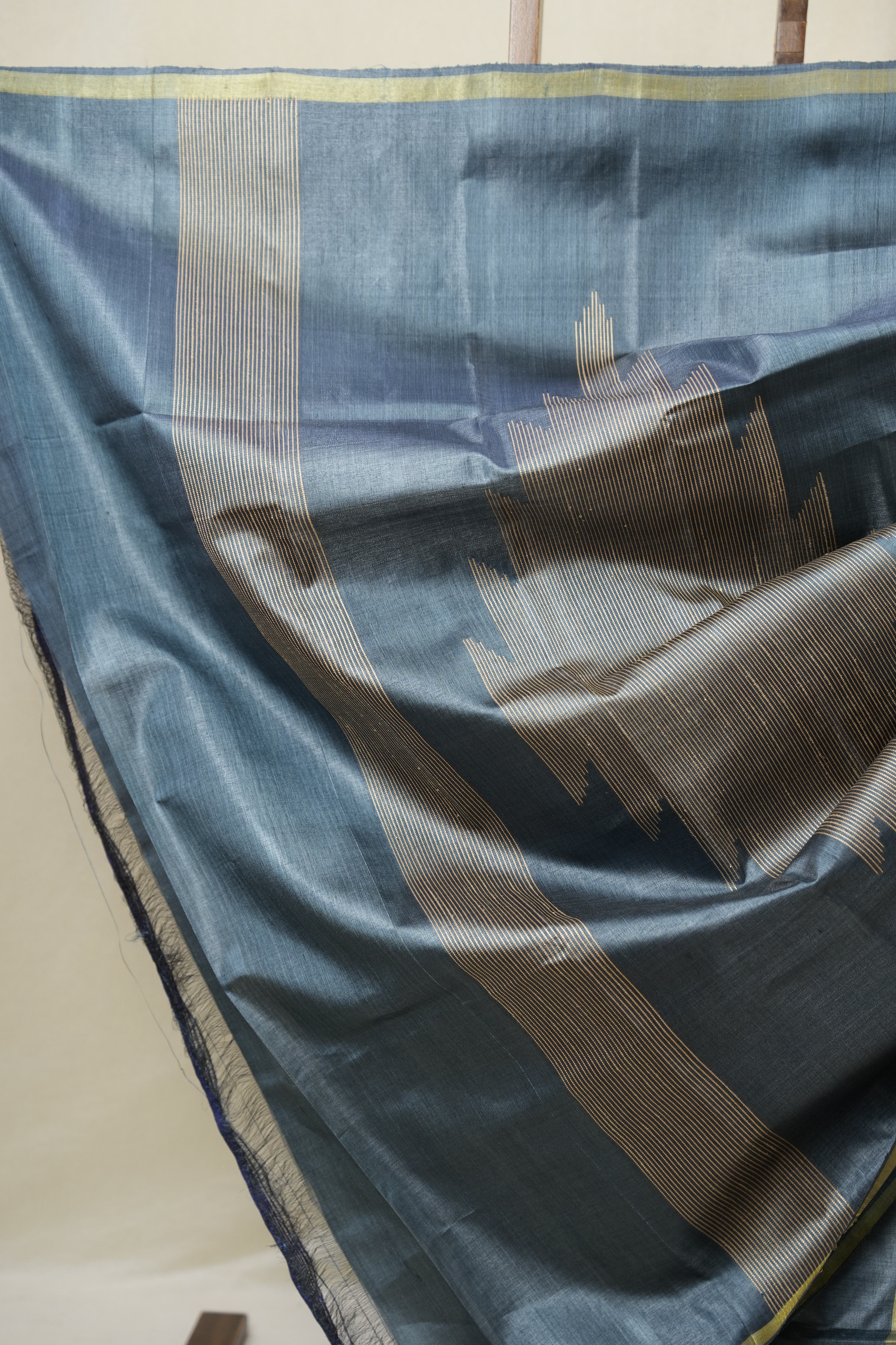 Blue Tussar Silk Saree - SRBTSS1812