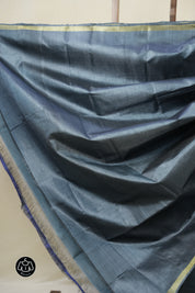 Blue Tussar Silk Saree - SRBTSS1812