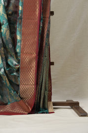 Green Chanderi Silk Saree - SRGCSS227
