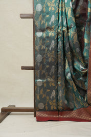 Green Chanderi Silk Saree - SRGCSS227