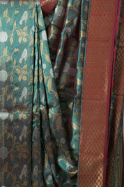 Green Chanderi Silk Saree - SRGCSS227