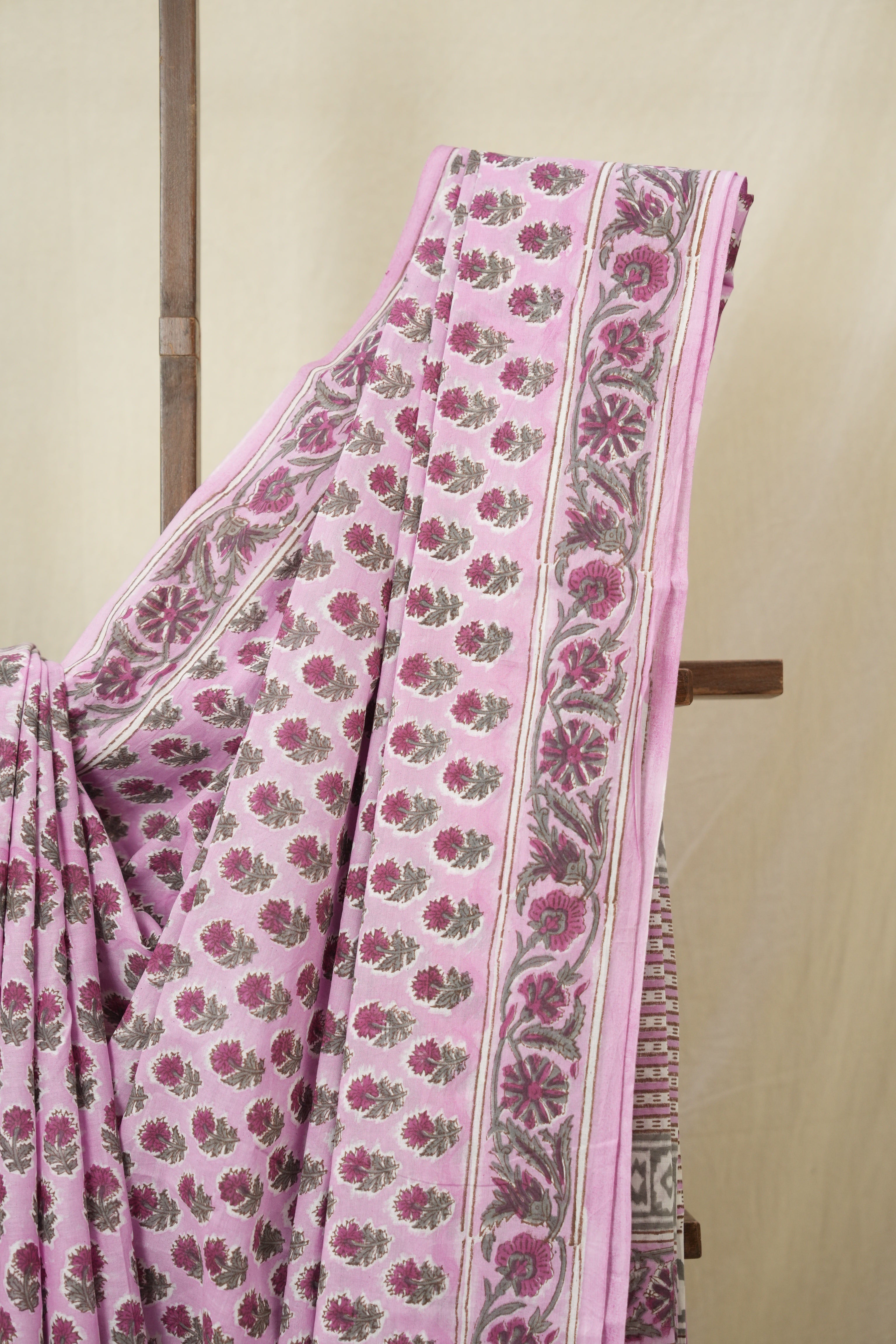 Pink HBP Cotton Saree - SRPCS3367