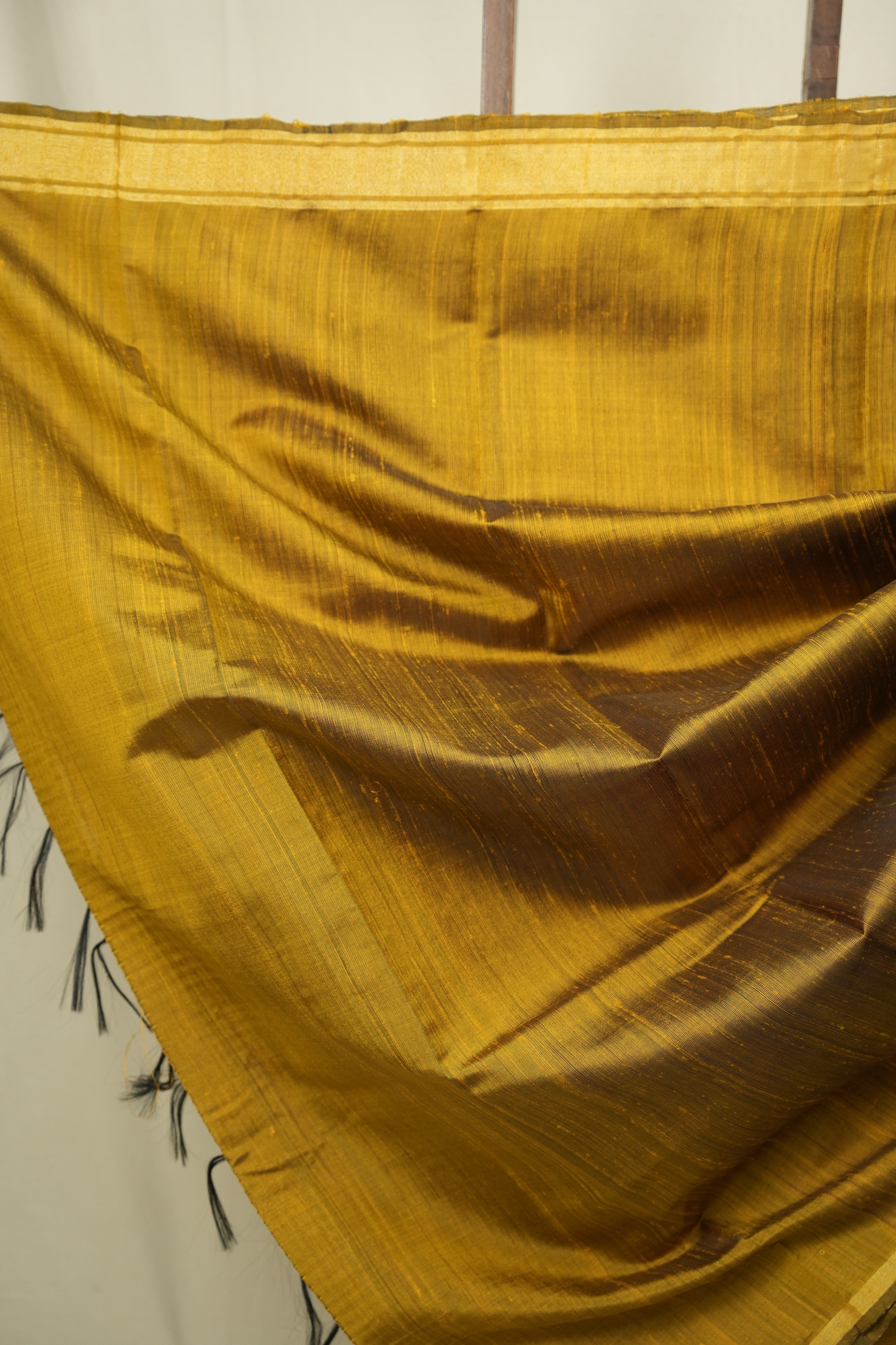 Mustard Raw Silk  Saree - SRMRSS1059
