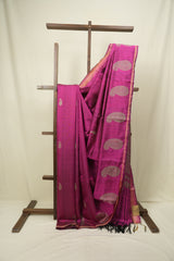 Pink Raw Silk  Saree - SRPRSS1060