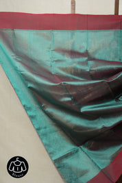 Green Chanderi Silk Saree - SRGCSS227