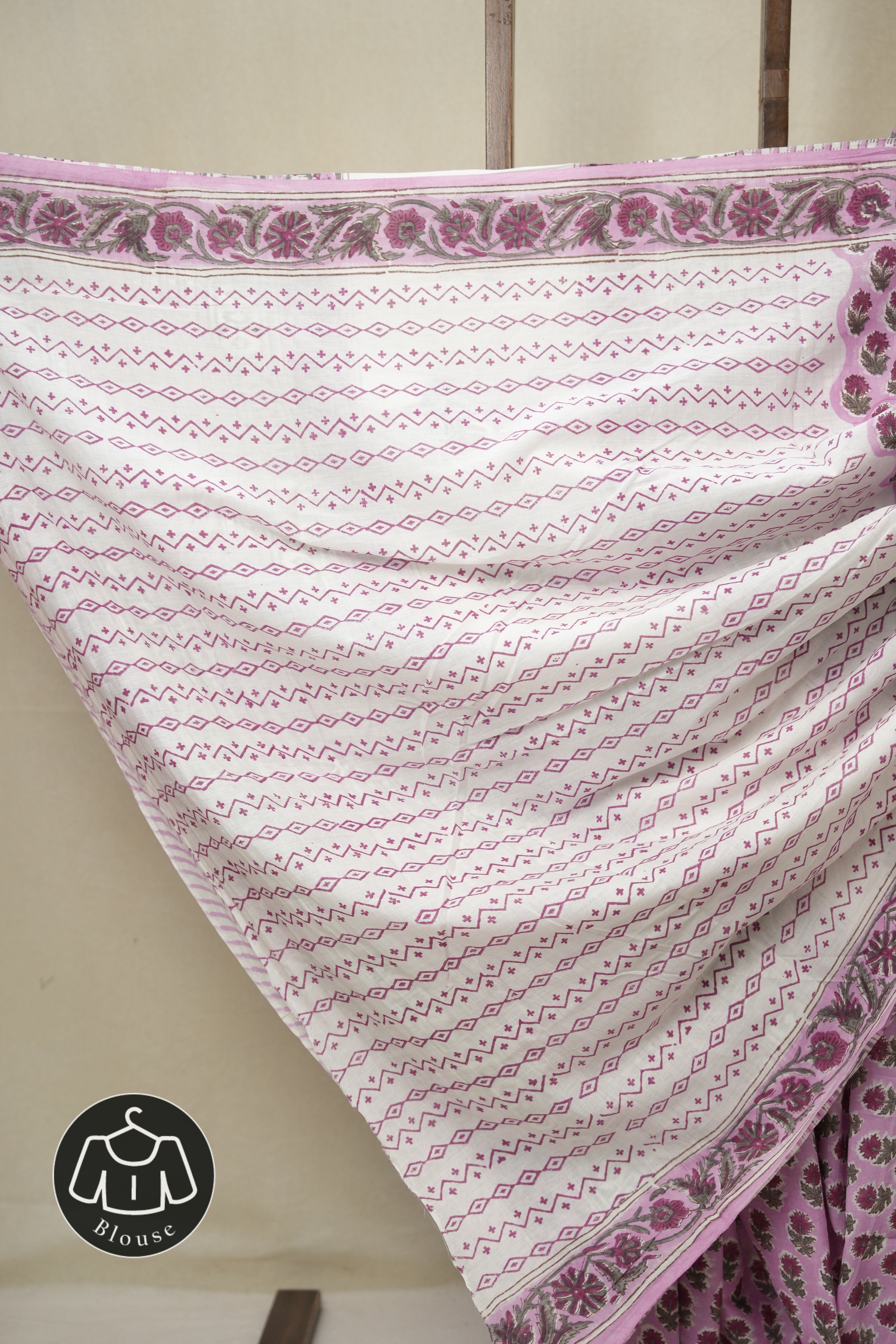 Pink HBP Cotton Saree - SRPCS3367