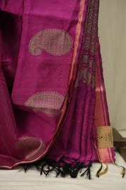 Pink Raw Silk  Saree - SRPRSS1060
