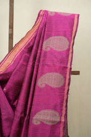 Pink Raw Silk  Saree - SRPRSS1060