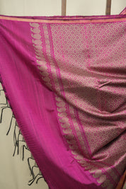 Pink Raw Silk  Saree - SRPRSS1060