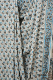 Grey HBP Cotton Saree - SRGCS3364