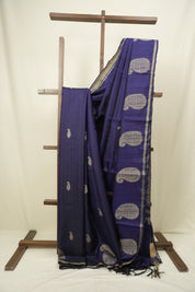 Blue Raw Silk  Saree - SRBRSS1061
