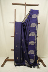 Blue Raw Silk  Saree - SRBRSS1061