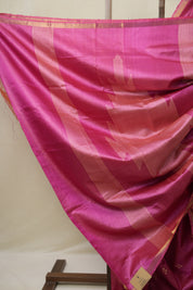 Pink Tussar Silk Saree - SRPTSS1810