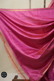 Pink Tussar Silk Saree - SRPTSS1810