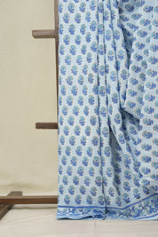 Sky Blue HBP Cotton Saree - SRSBCS3366