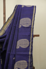 Blue Raw Silk  Saree - SRBRSS1061