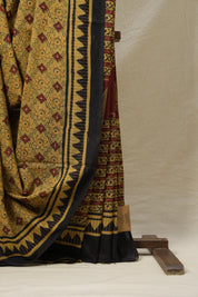 Moss Green HBP Cotton Saree-SRMGCS2141