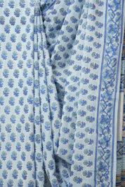 Sky Blue HBP Cotton Saree - SRSBCS3366