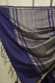 Blue Raw Silk  Saree - SRBRSS1061