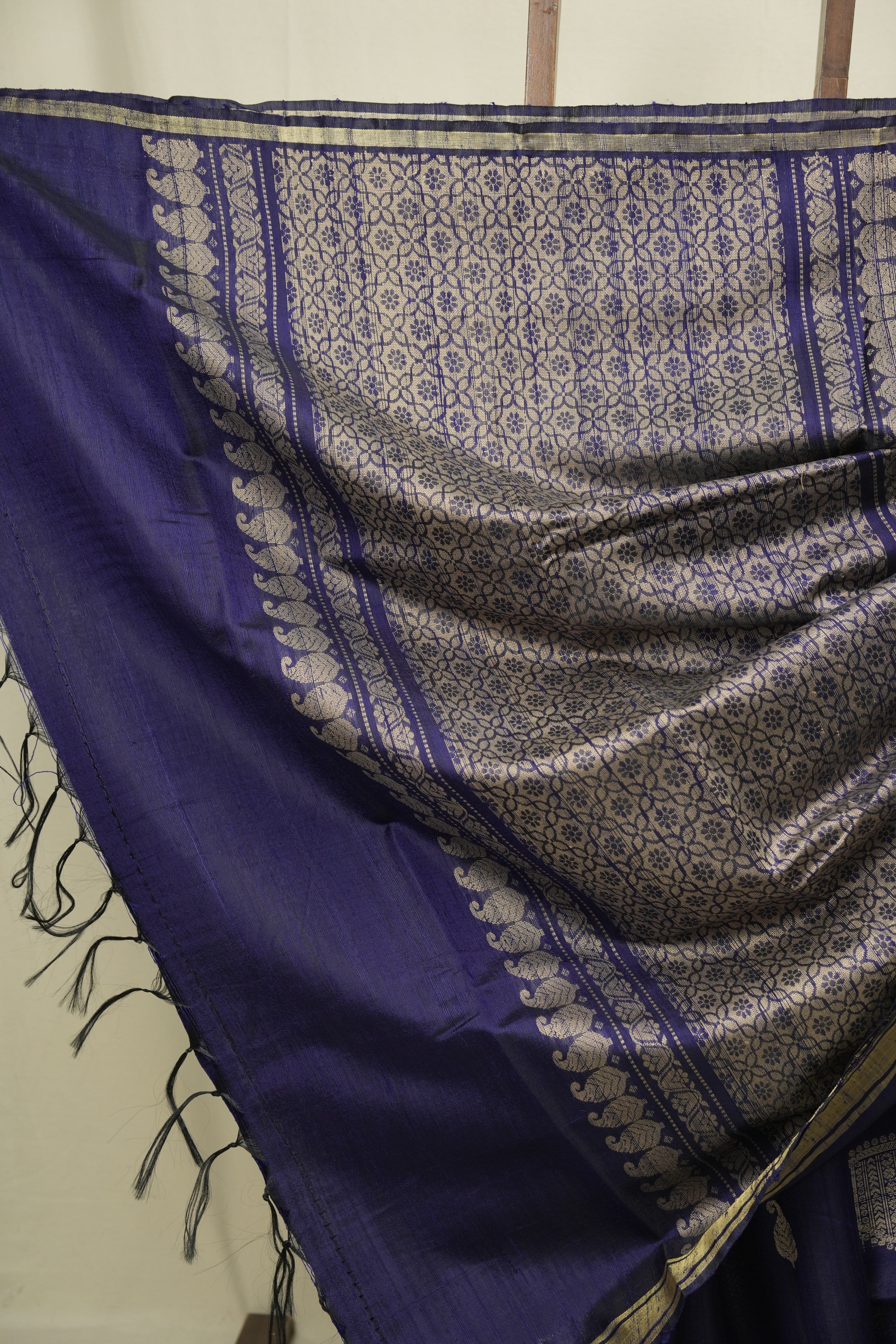 Blue Raw Silk  Saree - SRBRSS1061