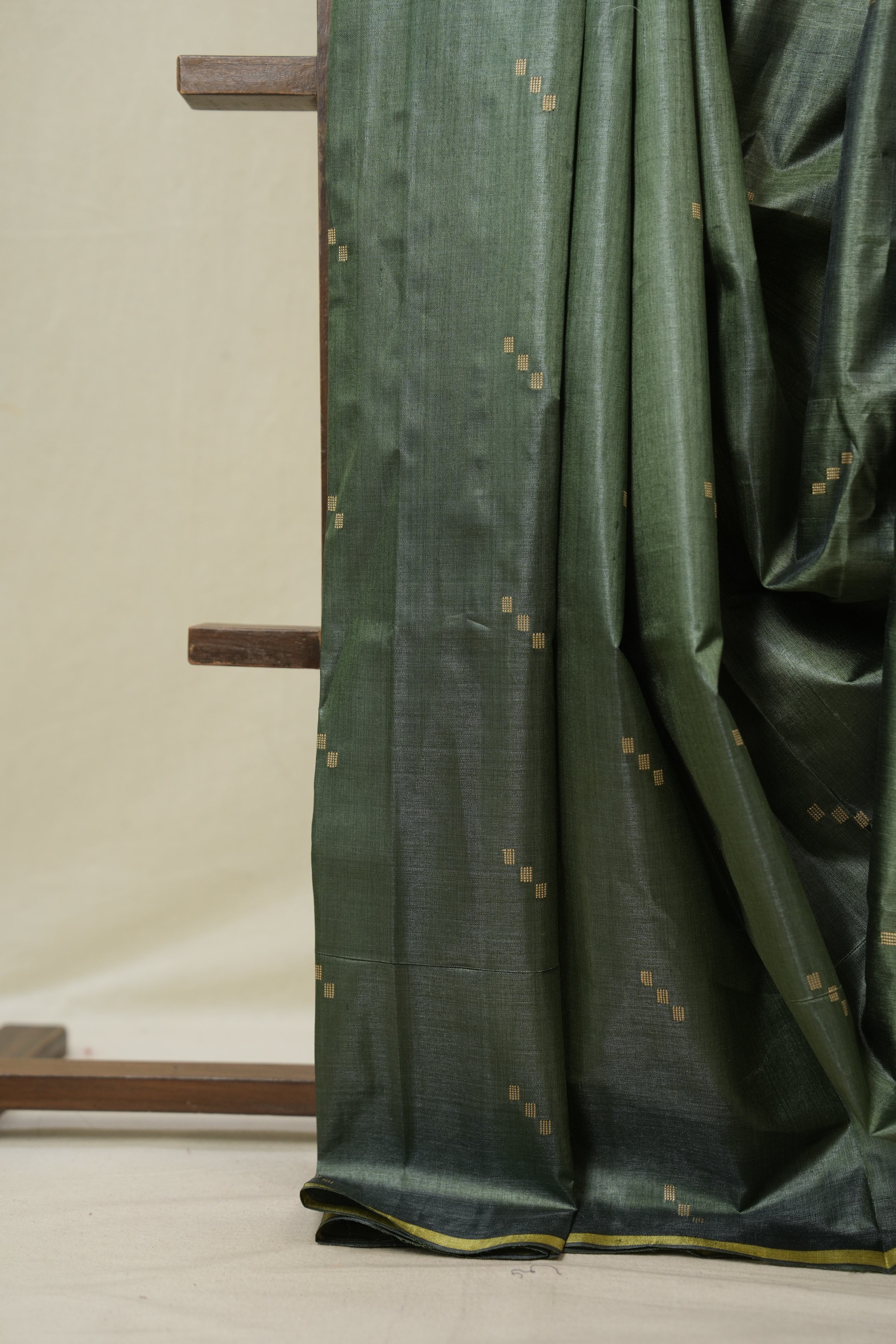 Green Tussar Silk Saree - SRGTSS1809