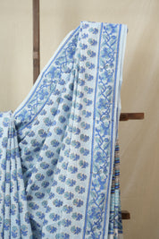 Sky Blue HBP Cotton Saree - SRSBCS3366
