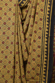 Moss Green HBP Cotton Saree-SRMGCS2141