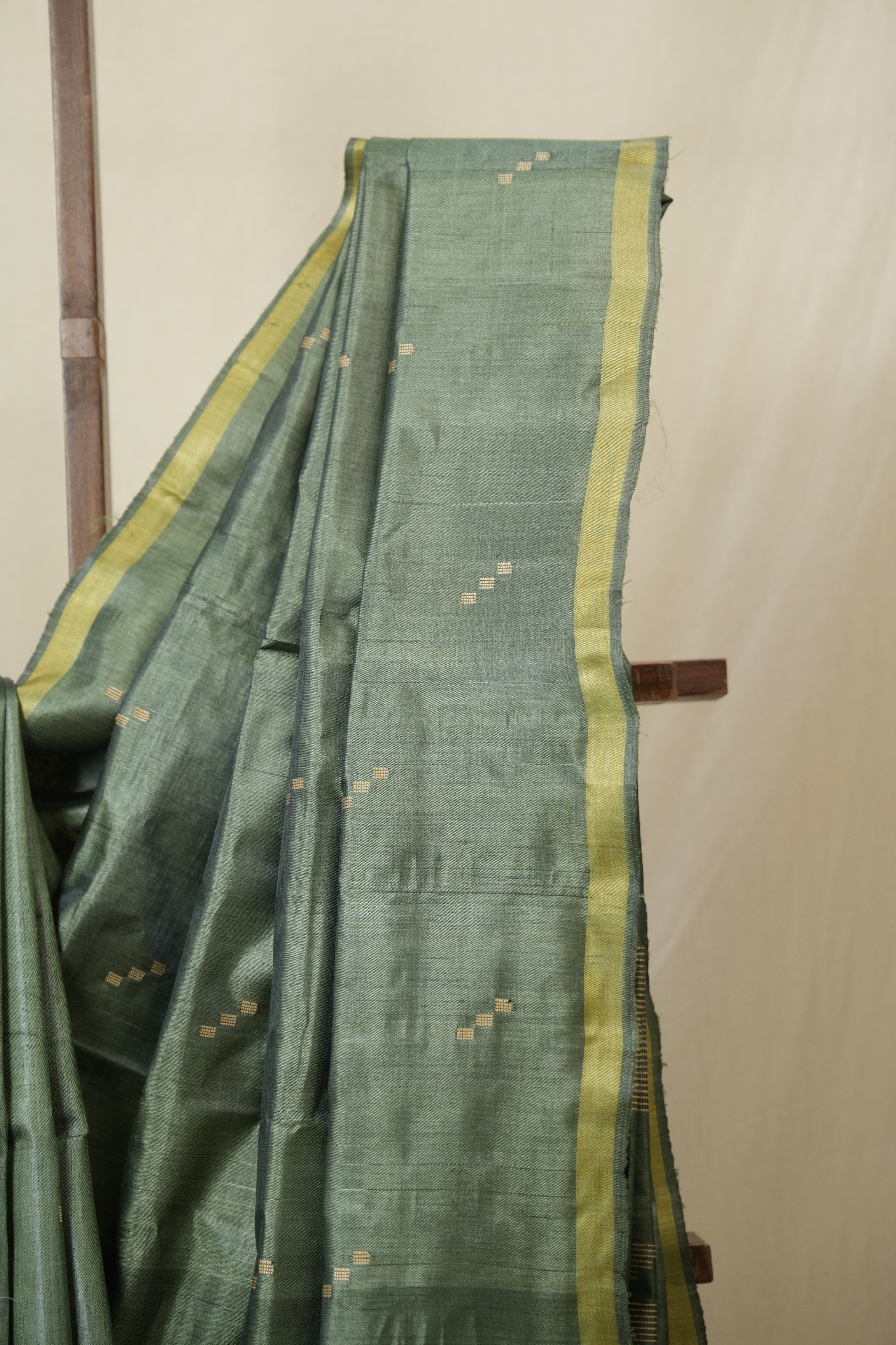 Green Tussar Silk Saree - SRGTSS1809