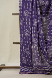 Purple HBP Kota Doria Saree - SRPKDS238